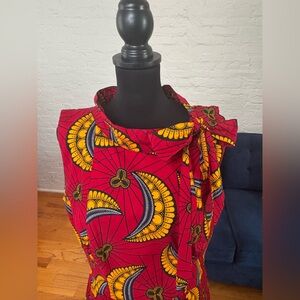 Ray Darten African Print Flared Dress - Size 11
